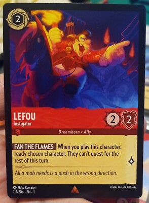 Lorcana '' LEFOU '' 112/204 EN-1 Englische Erstausgabe 