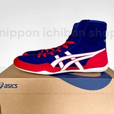 【Made to order】ASICS Wrestling Shoes 1083A001 EX-EO TWR900 Blue x Red x White