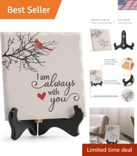 Heartfelt Red Cardinal Memorial Plaque - Always with You Gift for Loss