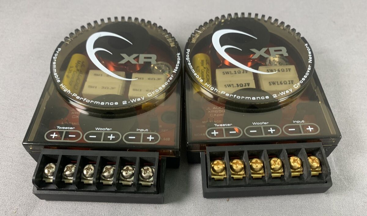 JL audio XR650/570-CS xo 2way crossover Set. Used For JL audio XR650/570-CS xo 2way crossover Set. Used For