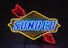 New SUNOCO RACING FUEL Gas 24"X16" Lamp Beer Neon Light Sign