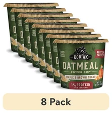 (8 pack) Protein-Packed Maple and Brown Sugar Instant Oatmeal Cup, 2.12 oz