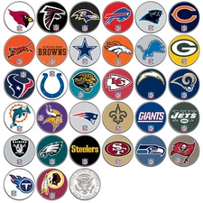 NFL TEAM LOGO JFK Half Dollar USA Football Coins OFFICIALLY LICENSED - 32 TEAMS