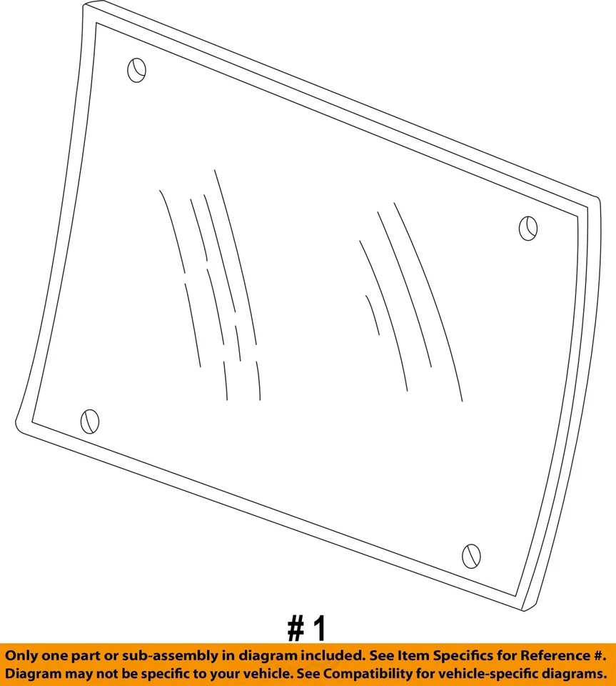 Used Door Glass Rear fits: 2003 Chevrolet Astro swing out w/privacy tint Grade A Foto 4 de 4
