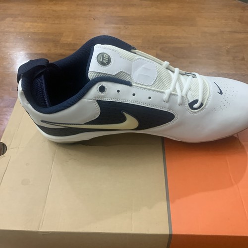 Nike Air Zoom Barracuda Football Cleats SZ 15 Medium White Navy Blue 116054-101 - Picture 8 of 12