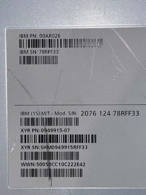 IBM 2076-124 V7000  00AR026, 2 X 00AR043, 2X 00AR097, 11X 85Y6185 WITH RAILS - Image 3 of 4