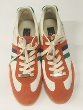 Sneakers uomo SERAFINI Italy arancione scamosciato pelle bianca