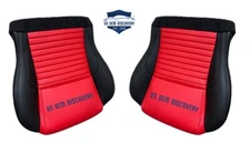 2003 Ford Thunderbird Driver & Passenger Bottom Perf vinyl Seat Cover 2 tone Red