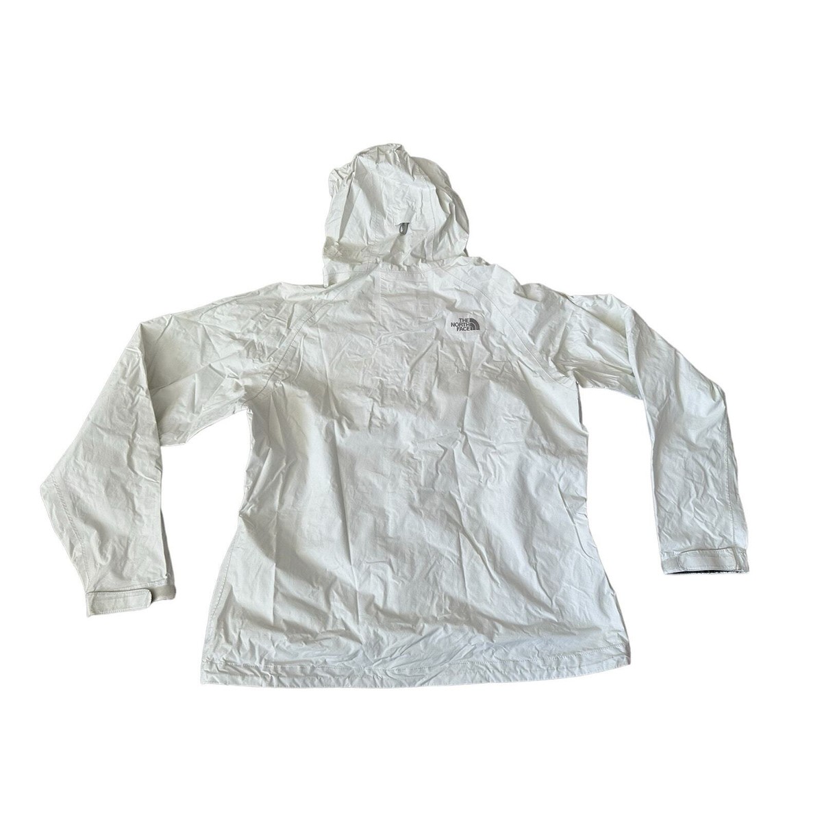 North Face TNF Hyvent DT White Womens Medium Full Zip Shell Jacket North Face TNF Hyvent DT White Womens Medium Full Zip Shell Jacket