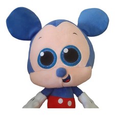 Disney Parks Plush Mickey Mouse 12" Big Sparkle Eyes Big Head Funko Animal