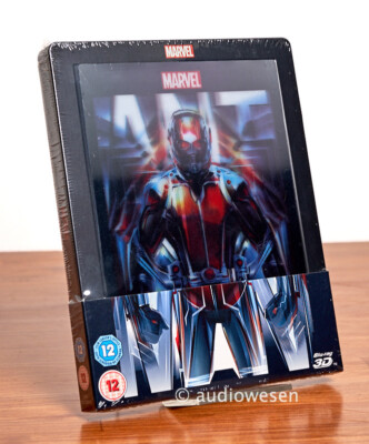 MARVEL ANT-MAN 3D-2D Lenticular Steelbook UK Blu Ray Limited Edt OOP NEW +Sleeve