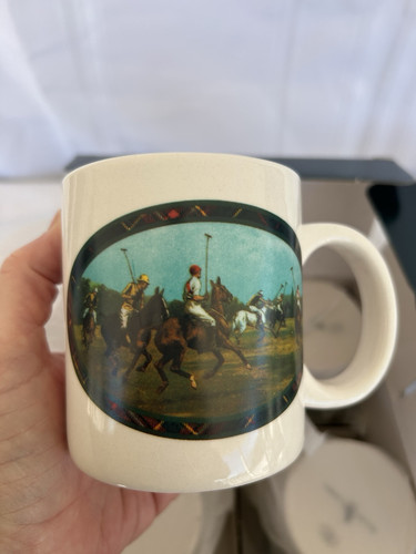 Polo Ralph Lauren Mugs Limited Edition with Box Set of 4 Polo Player Design 1978 - Picture 4 of 10