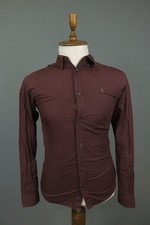 ALLSAINTS Brown 100 Cotton Collared Long Sleeve Button-Down Shirt Size XS