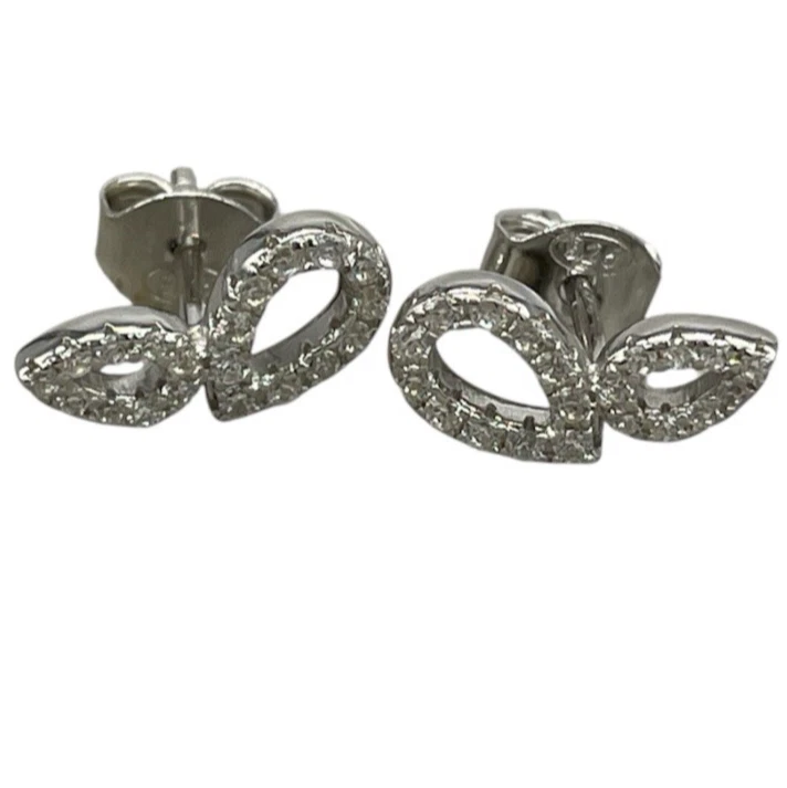 Acquista Orecchini a bottone floreali con stella a cinque punte in zirconi in 5 colori Gioielli in argento in Italia a partire da 1.42