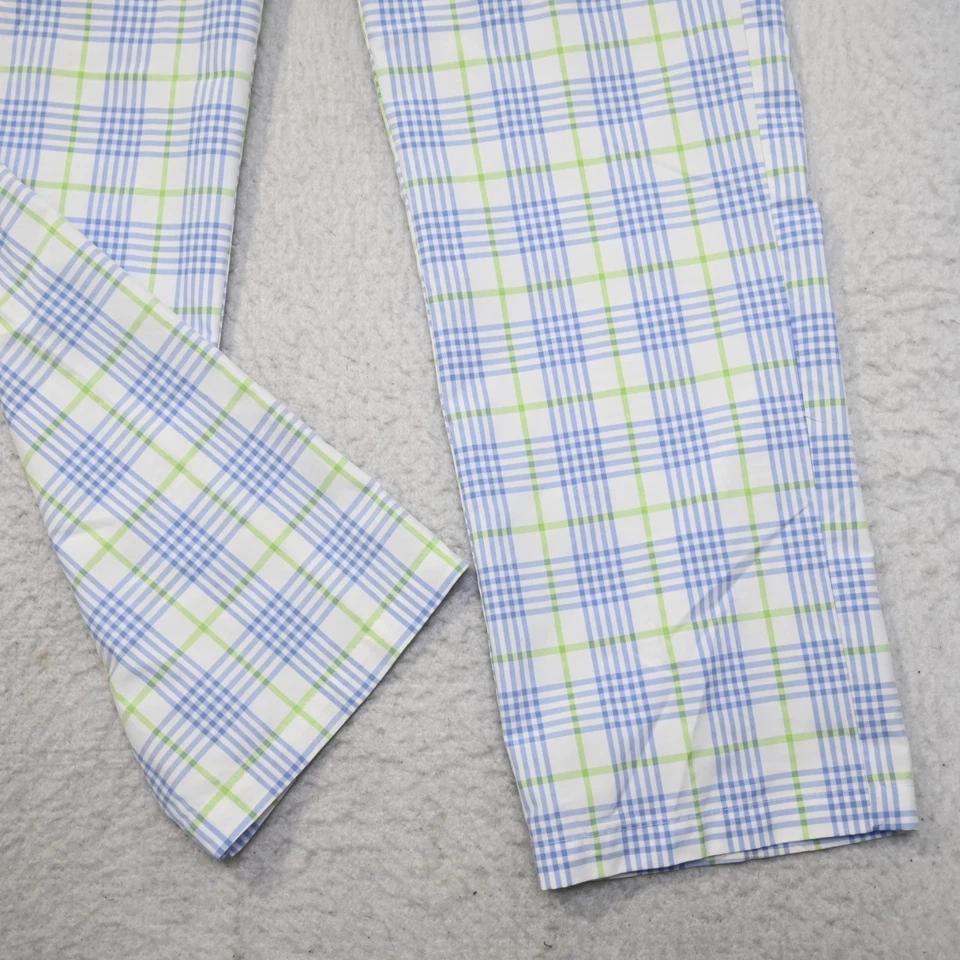 Pantalones de golf IZOD a cuadros rendimiento absorbente frente plano para hombre talla 33 x 32 Foto 4 de 4