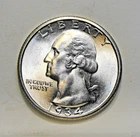 1934 P Washington Quarter, Uncirculated, Very High Grade ~  Free Shipping ~