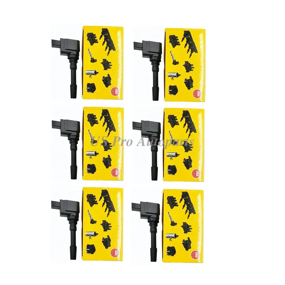 Para Maserati Ghibli Quattroporte 2014-2019 94660210401 6x bobinas de encendido OEM NGK Foto 2 de 4