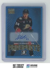 2024-25 SkyBox Metal Universe Premium Prospects Blue Auto Sam Colangelo #PP-27