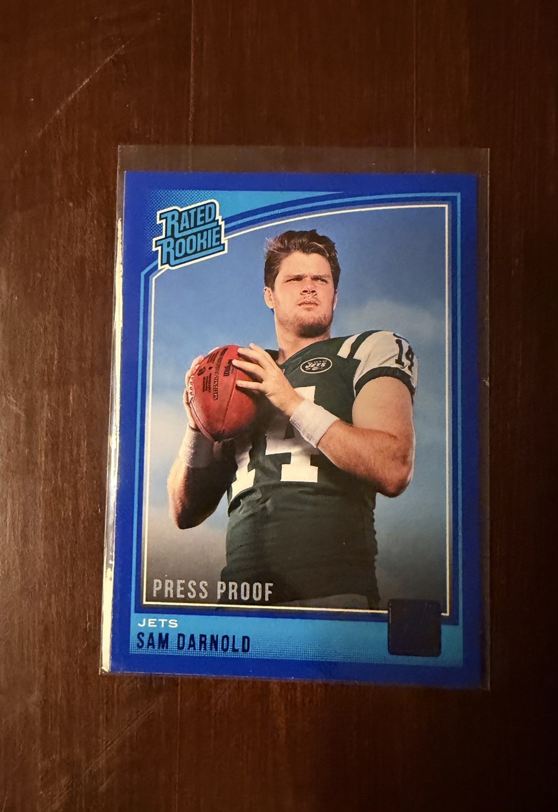 2018 Panini Donruss - Rated Rookie Sam Darnold #301 Press Proof Blue (RC)  