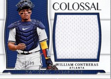 2022 National Treasures Colossal Materials 45 William Contreras Jersey/99 BB
