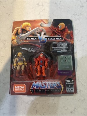 He-Man Vs Beast Man Mega Construx Pro Builders Masters of the Universe MOTU New