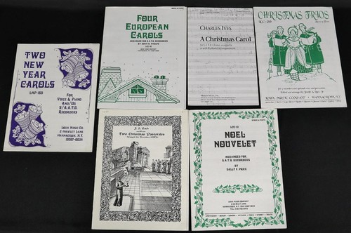 Lof of 6 Christmas Holiday Recorder or Vocal Sheet Music Books - Picture 1 of 4