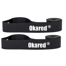 2 Pack Bicycle Rim Strip Tape, 26/27.5/29 Road MTB Bike Tire Protector, Black