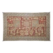 Antique Kutch Embroidery Ethnic India Kutch Gujarat  Tapestry