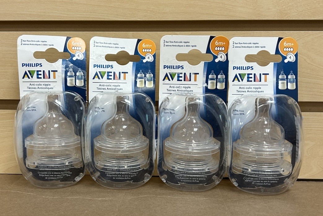 Philips Avent Anti Colic Baby Bottle Nipple 6M+ Fast Flow BP