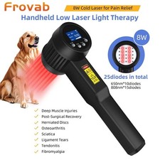 8W Cold Laser Therapy LLLT Device Veterinary Soft Laser Wound Healing/Pain Relie
