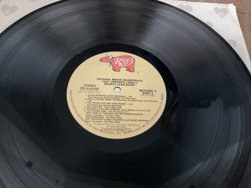 Sgt. Pepper’s Lonely Hearts Club Band Soundtrack Double Vinyl Lp With Poster - Picture 18 of 24