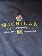 Michigan Wolverines 2004 Vintage Embroidered Rose Bowl T-Shirt Size L