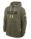 OREGON DUCKS NIKE Olive 2025 Military Appreciation Hoodie Mens XL