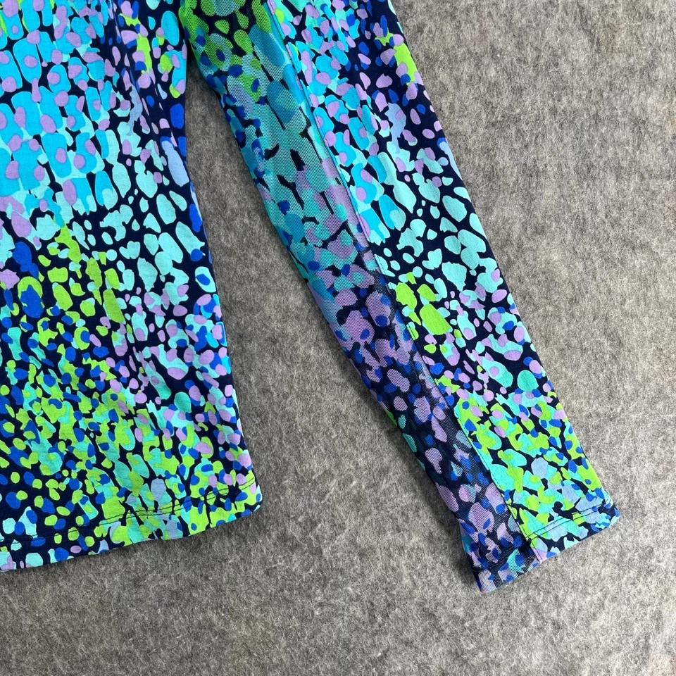 Camisa Pullover IBKUL Golf Tenis 1/4 Cremallera S Estampada Manga Larga Malla Mangas Foto 2 de 4