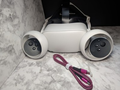 Meta Quest 2 128GB VR With Controllers, New Facial Interface, New USB C Cable