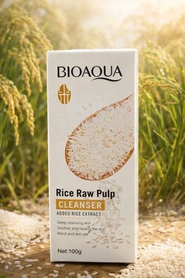 BIOAQUA Rice Raw Pulp Cleanser Added Rice Extract Deep Cleansing Face Wash 100g