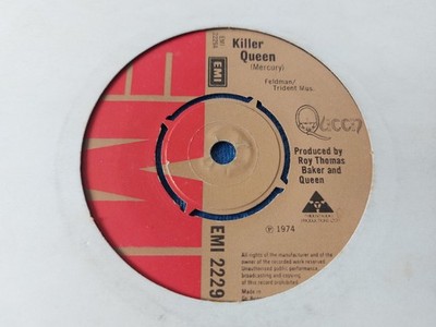 Queen   Killer Queen / Flick Of The Wrist 7'' Single 1974 VG EMI 2229