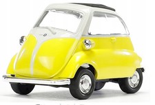 Welly BMW Isetta Yellow 1:34 1:39 Scales 4.5 Inch Diecast Car in Box