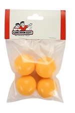 Universal Replacement Foosballs- Yellow Smooth- Set of 4