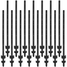 Fence Posts 4 Feet, Heavy Duty Metal Fence Post with U-Channel, Steel Fence U...