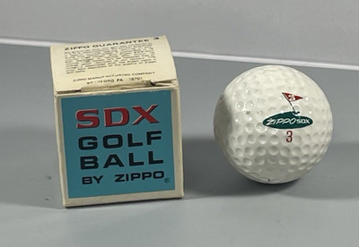 Vintage Zippo SDX3 Golf Ball Salesman Sample Corporate Promo Bradford PA