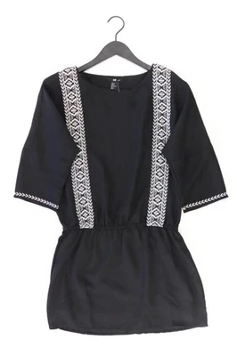 ✨ H&M Midikleid Kleid für Damen Gr. 36, S 3/4 Ärmel schwarz aus Polyester ✨ - Bild 1 von 4