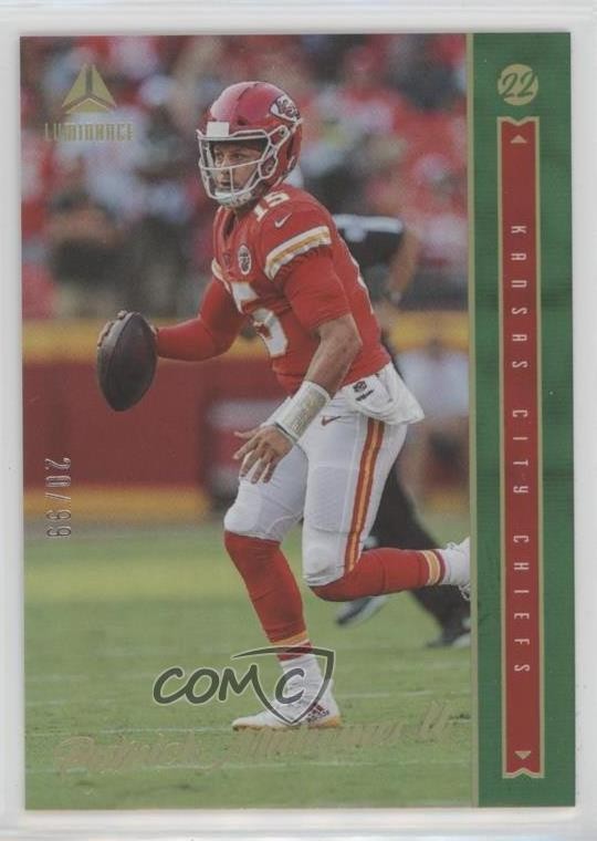 2022 Panini Luminance Green 20/99 Patrick Mahomes II #46 0o6m