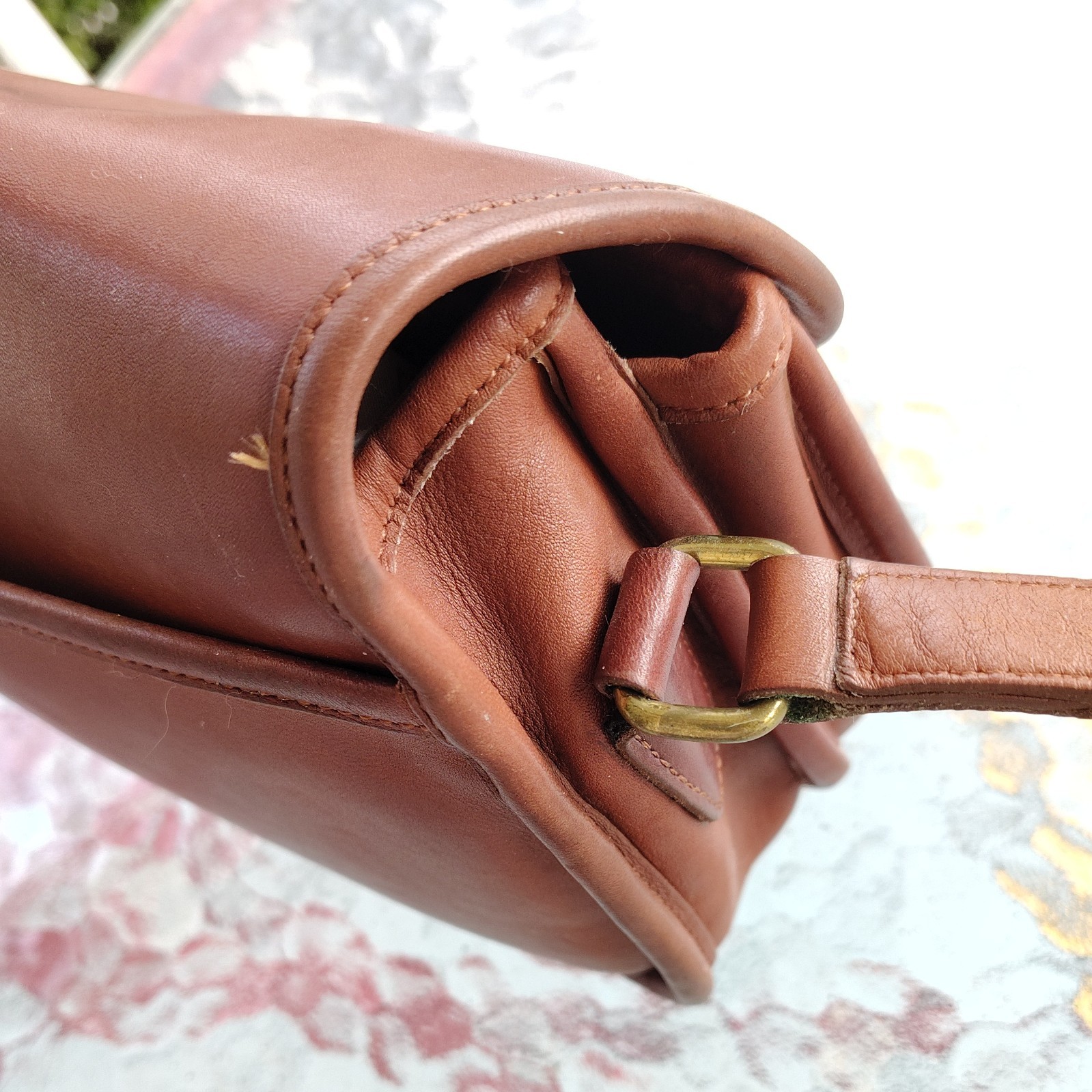 Coach SMALL Vintage 9954 Prairie Cognac Leather C… - image 7