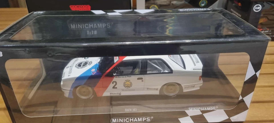 Minichamps 1/18 BMW M3 E30 Zackspeed E.Van de Poele Champion DTM 1987 #155872002 - Image 2 of 4
