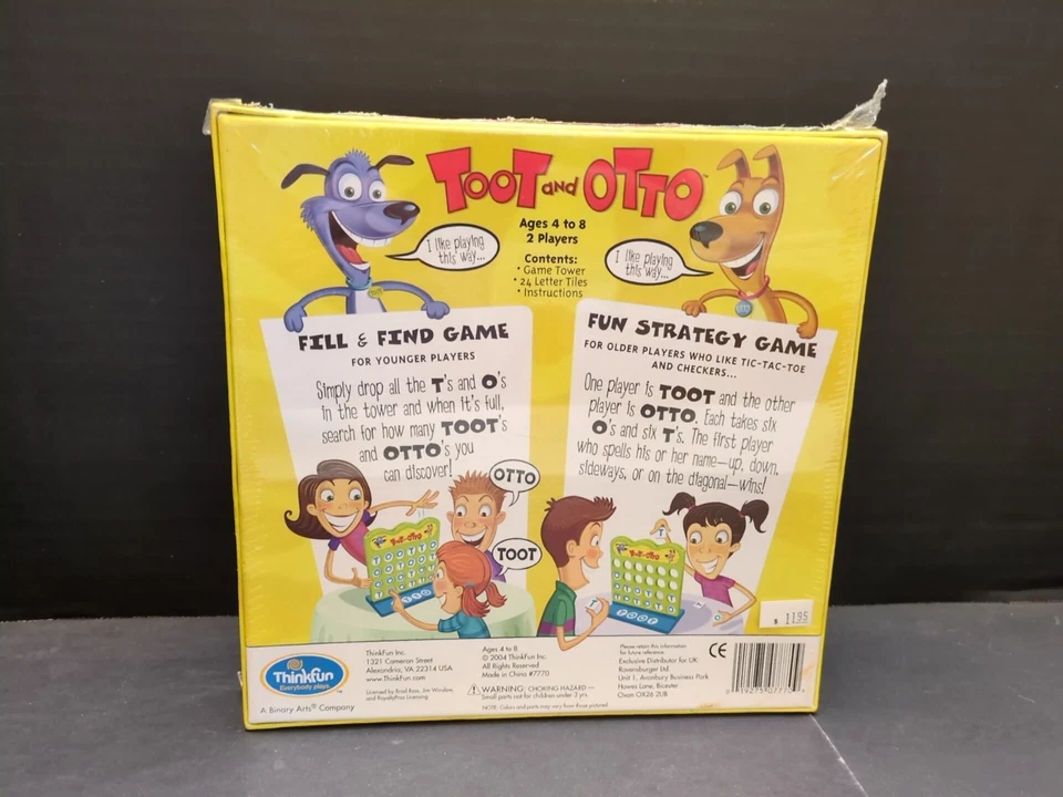 Toot and Otto SImple Strategy Game- NEW AND SEALED - 2004 Thinkfun - Image 2 of 4