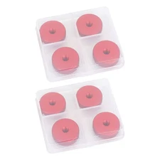 8Pcs CAMVATE 1/4"-20 Female Thumbwheel Lock Nut Adapter Red for 1/4" Thread Bolt