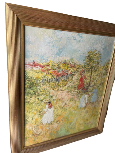 Rene SINICKI (French, b.1910) - LARGE Impressionism Oil Canvas - Fruit Picking - Picture 13 of 17