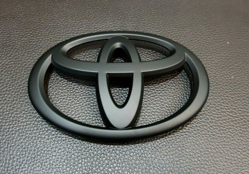 TOYOTA MATT BLACK 15 CM LOGO EMBLEM BADGE FOR GRILLE TOYOTA YARIS 17 VIOS2014 - Picture 3 of 9