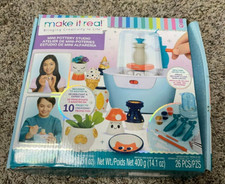 Make It Real: Mini Pottery Studio - 26 pcs DIY Pottery Kit New/Open Damaged Box